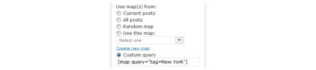 Using a Custom query with the Google Maps widget 